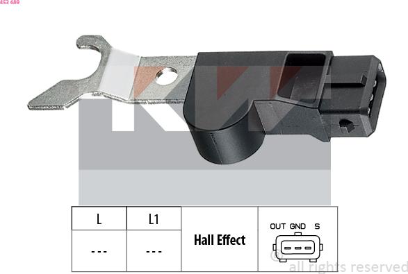 KW 453 689 - Camshaft position Sensor car-mod.net