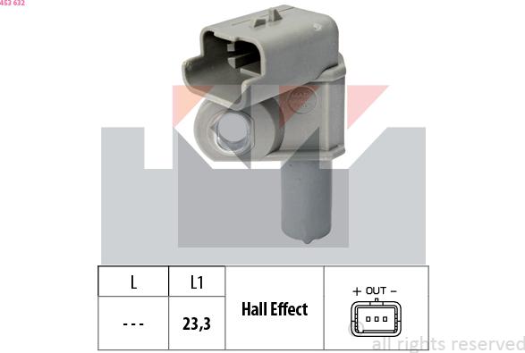 KW 453 632 - Camshaft position Sensor car-mod.net
