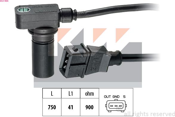 KW 453 066 - Crankshaft position sensor, RPM car-mod.net