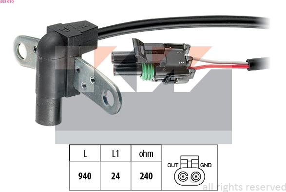 KW 453 010 - Crankshaft position sensor, RPM car-mod.net