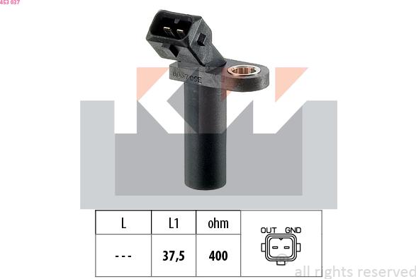 KW 453 037 - Crankshaft position sensor, RPM car-mod.net