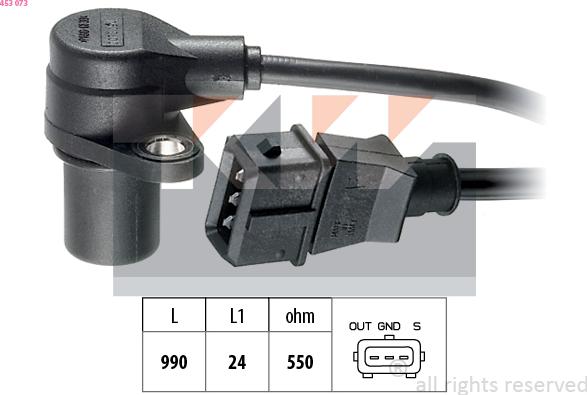 KW 453 073 - Crankshaft position sensor, RPM car-mod.net