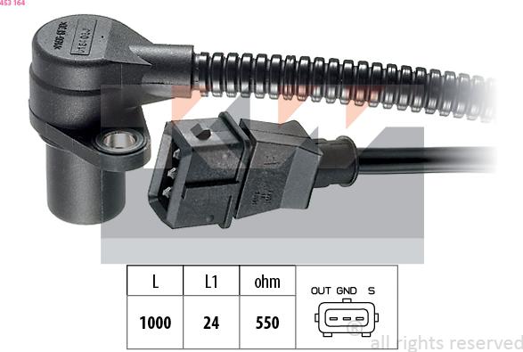 KW 453 164 - Crankshaft position sensor, RPM car-mod.net
