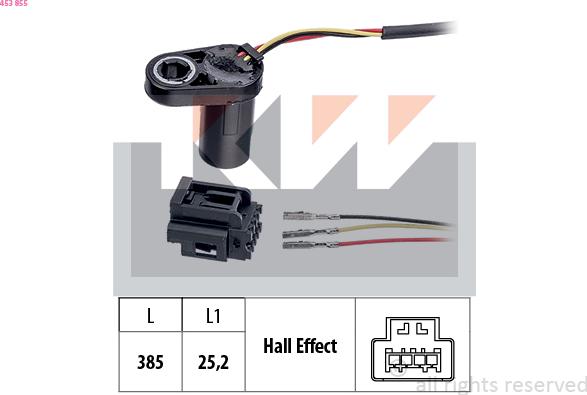KW 453 855 - RPM Sensor of AT, automatic transmission car-mod.net