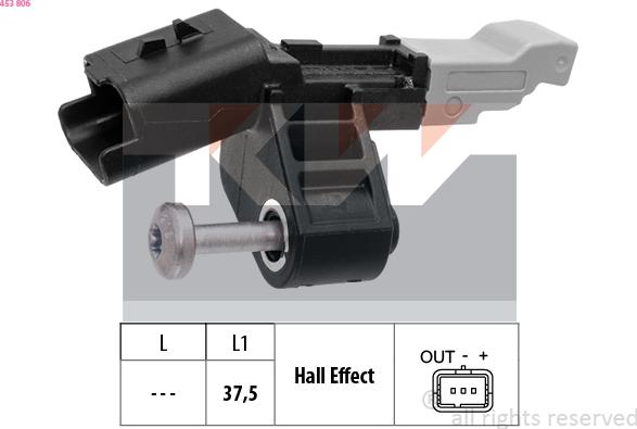 KW 453 806 - Crankshaft position sensor, RPM car-mod.net