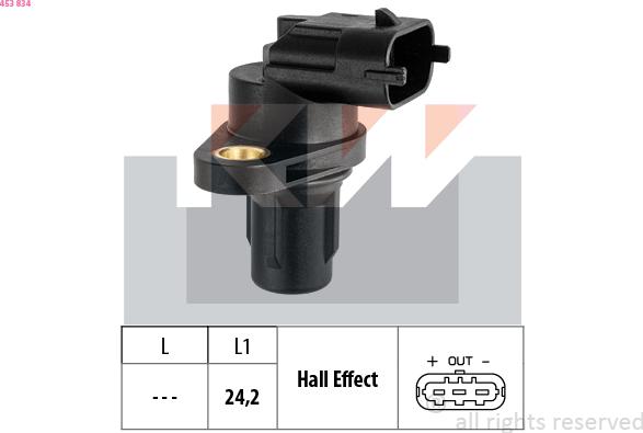 KW 453 834 - Camshaft position Sensor car-mod.net