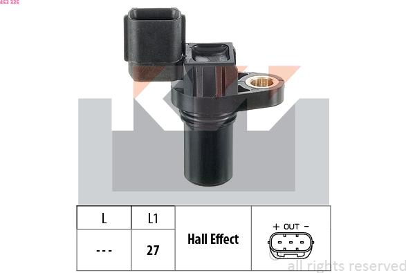 KW 453 335 - Camshaft position Sensor car-mod.net