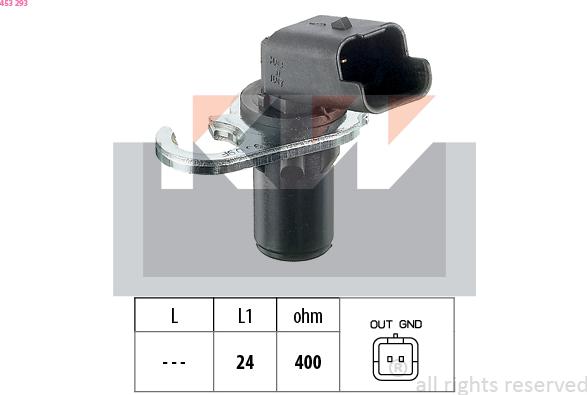 KW 453 293 - Crankshaft position sensor, RPM car-mod.net