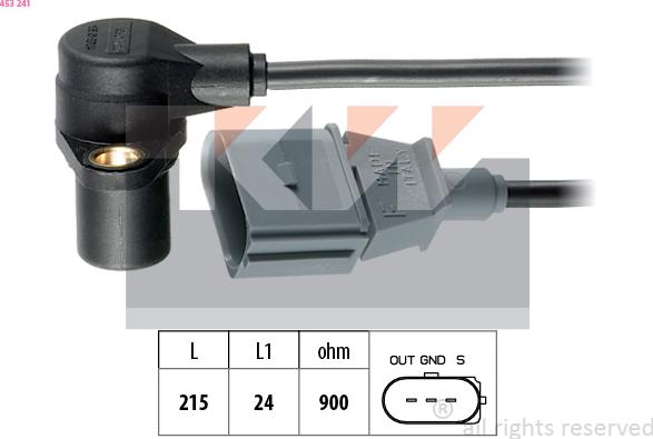 KW 453 241 - Crankshaft position sensor, RPM car-mod.net