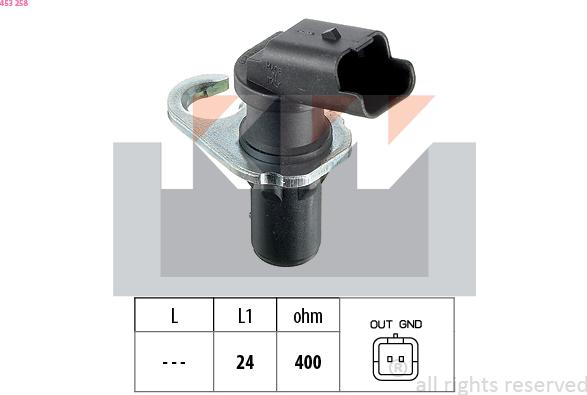 KW 453 258 - Crankshaft position sensor, RPM car-mod.net