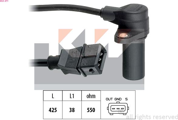 KW 453 271 - Crankshaft position sensor, RPM car-mod.net