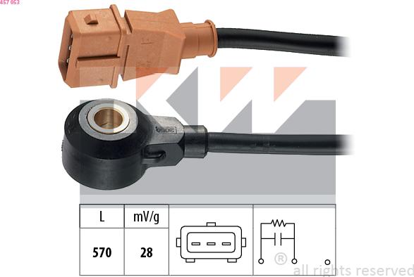 KW 457 053 - Knock Sensor car-mod.net