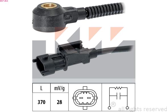 KW 457 252 - Knock Sensor car-mod.net