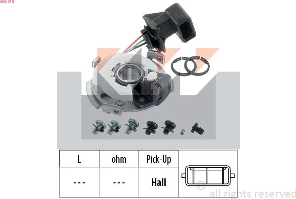 KW 406 219 - Sensor, ignition pulse car-mod.net