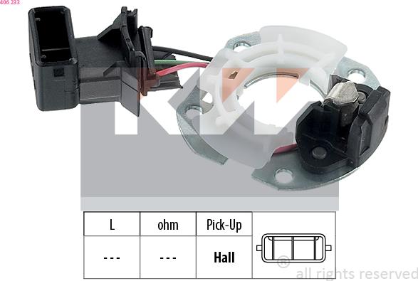 KW 406 233 - Sensor, ignition pulse car-mod.net