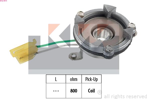 KW 412 011 - Sensor, ignition pulse car-mod.net