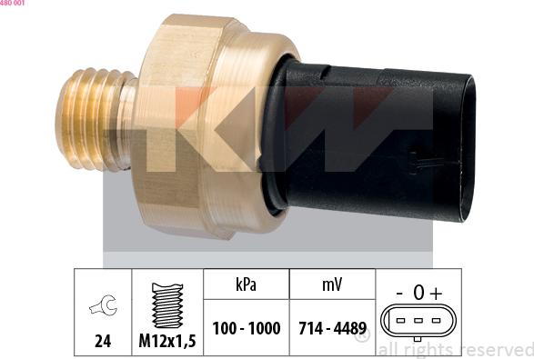 KW 480 001 - Sender Unit, oil pressure car-mod.net
