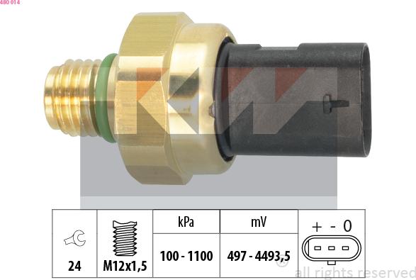 KW 480 014 - Sender Unit, oil pressure car-mod.net
