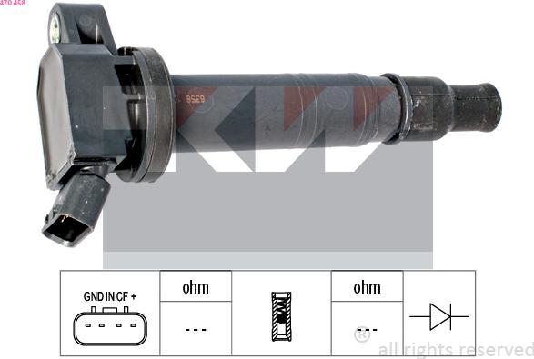 KW 470 458 - Ignition Coil car-mod.net