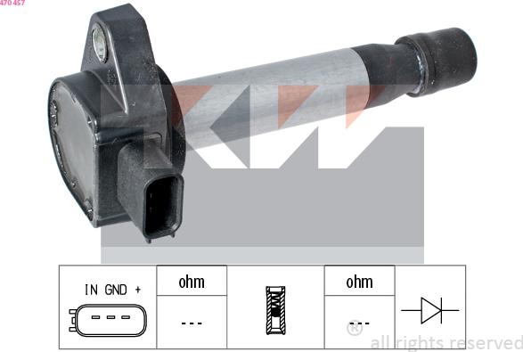 KW 470 457 - Ignition Coil car-mod.net