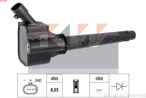 KW 470 488 - Ignition Coil car-mod.net