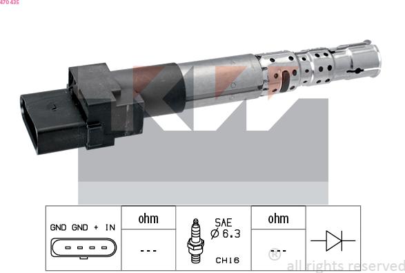 KW 470 435 - Ignition Coil car-mod.net