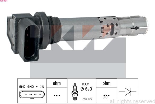 KW 470 474 - Ignition Coil car-mod.net