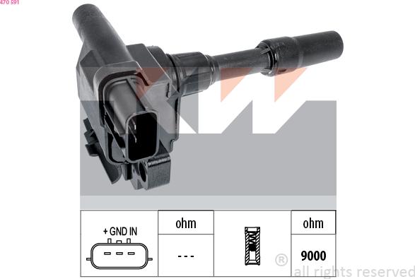 KW 470 591 - Ignition Coil car-mod.net