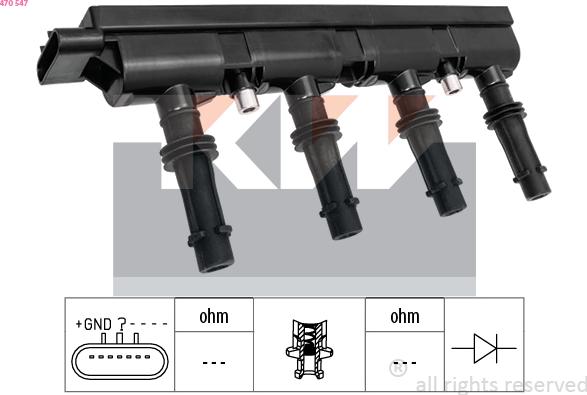 KW 470 547 - Ignition Coil car-mod.net