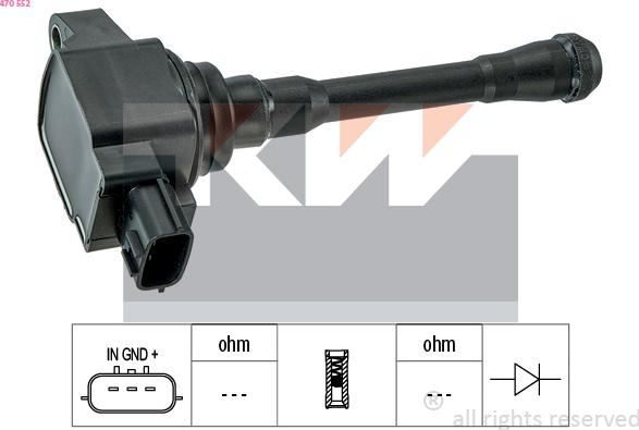 KW 470 552 - Ignition Coil car-mod.net