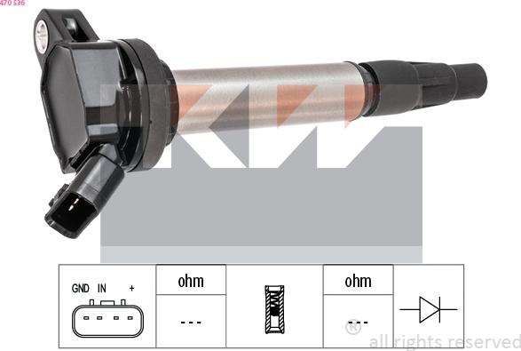 KW 470 536 - Ignition Coil car-mod.net