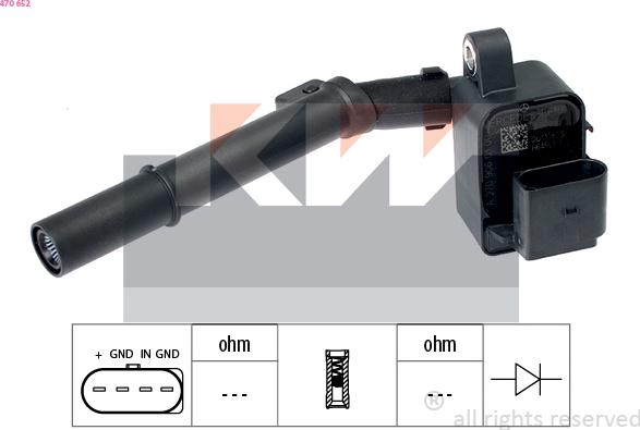 KW 470 652 - Ignition Coil car-mod.net