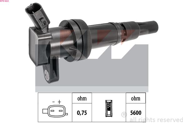 KW 470 622 - Ignition Coil car-mod.net