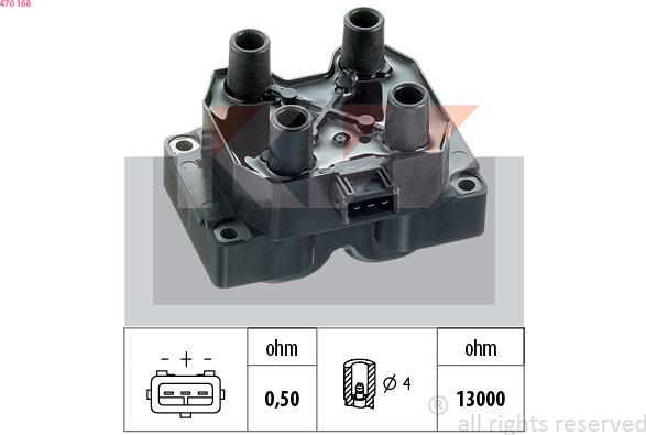 KW 470 168 - Ignition Coil car-mod.net