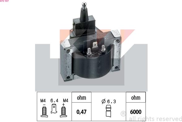 KW 470 107 - Ignition Coil car-mod.net