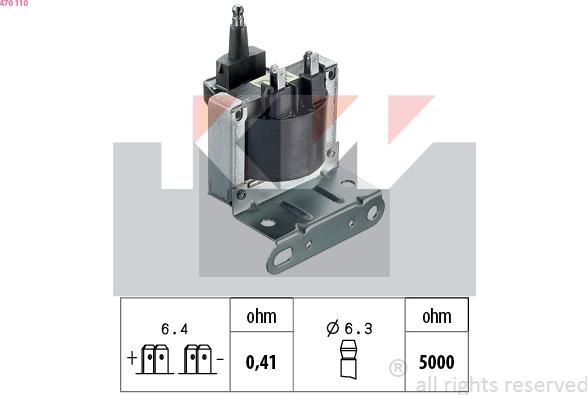 KW 470 110 - Ignition Coil car-mod.net