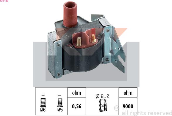 KW 470 180 - Ignition Coil car-mod.net