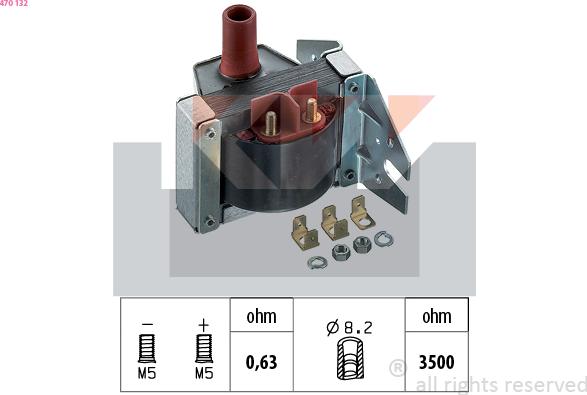 KW 470 132 - Ignition Coil car-mod.net