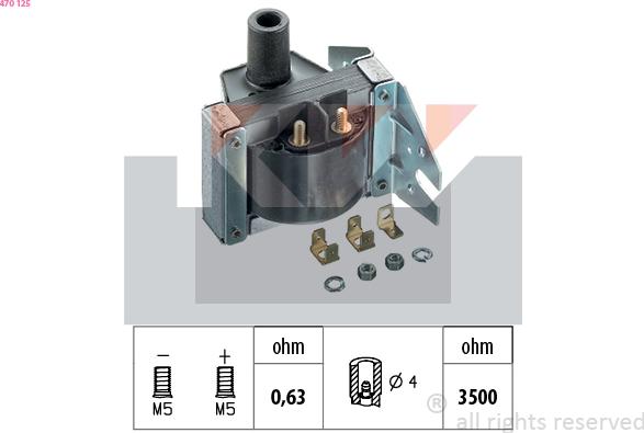 KW 470 125 - Ignition Coil car-mod.net