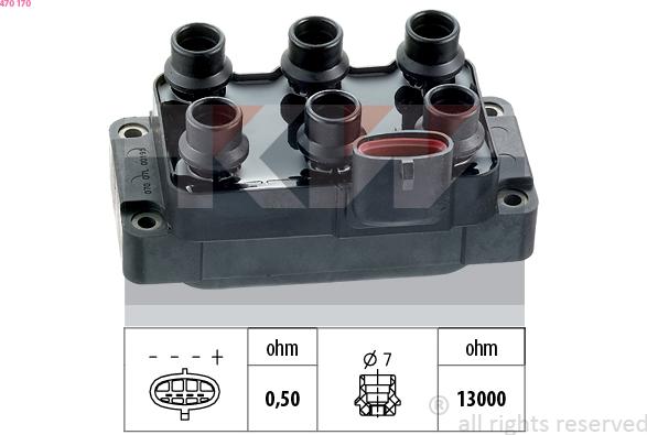 KW 470 170 - Ignition Coil car-mod.net