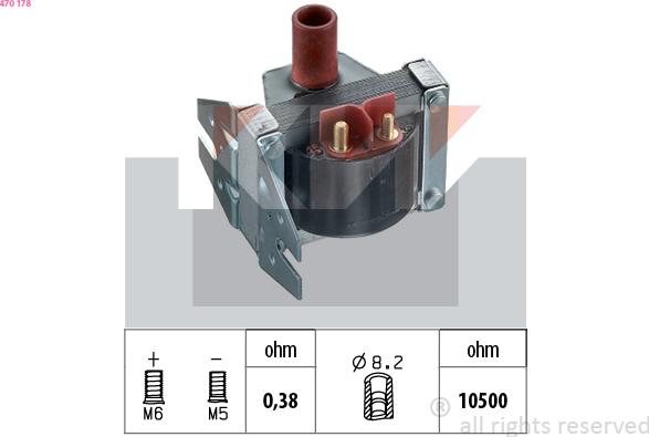 KW 470 178 - Ignition Coil car-mod.net