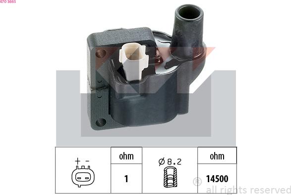 KW 470 366S - Ignition Coil car-mod.net