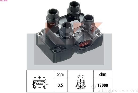 KW 470 299S - Ignition Coil car-mod.net