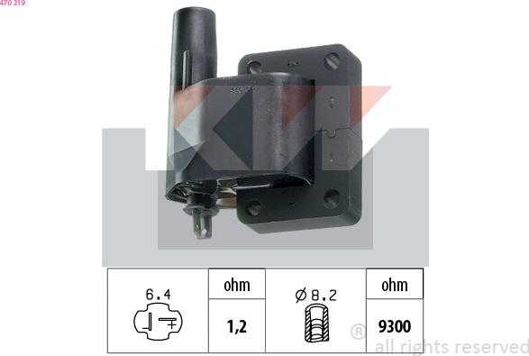 KW 470 219 - Ignition Coil car-mod.net