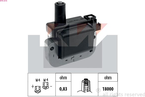 KW 470 214 - Ignition Coil car-mod.net