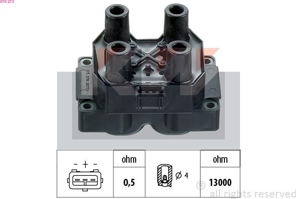 KW 470 273 - Ignition Coil car-mod.net