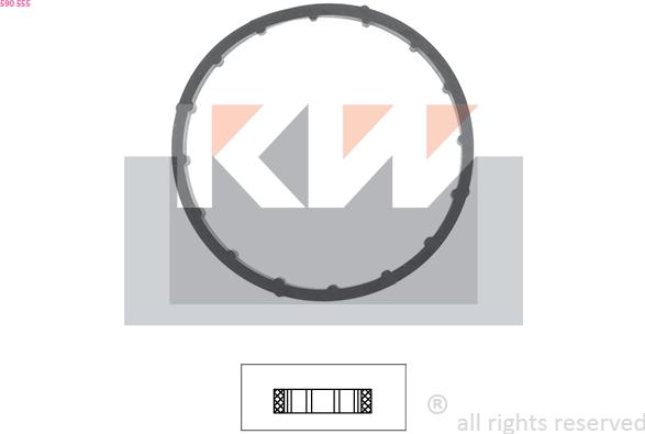 KW 590 555 - Gasket, thermostat car-mod.net