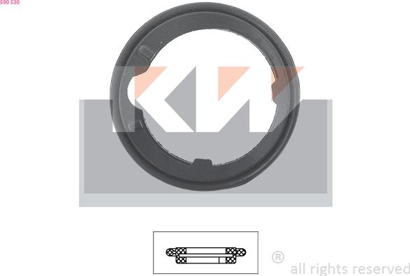 KW 590 530 - Gasket, thermostat car-mod.net