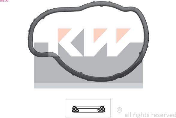 KW 590 573 - Gasket, thermostat car-mod.net