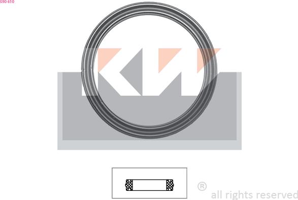 KW 590 610 - Gasket, thermostat car-mod.net